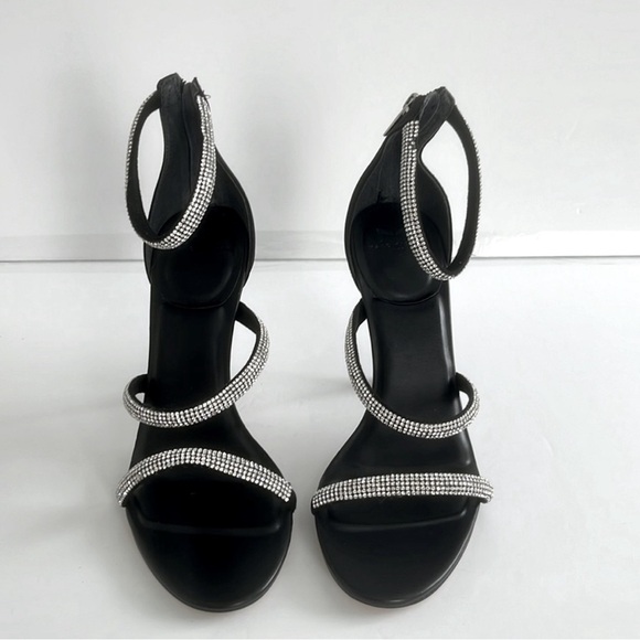 MARC FISHER $160 Women’s Carita Ankle Jeweled Strap Heeled Sandals Size 8.5 NEW - Picture 5 of 7